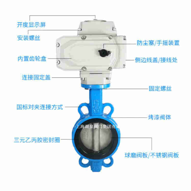 对夹式电动蝶阀dn125价钱