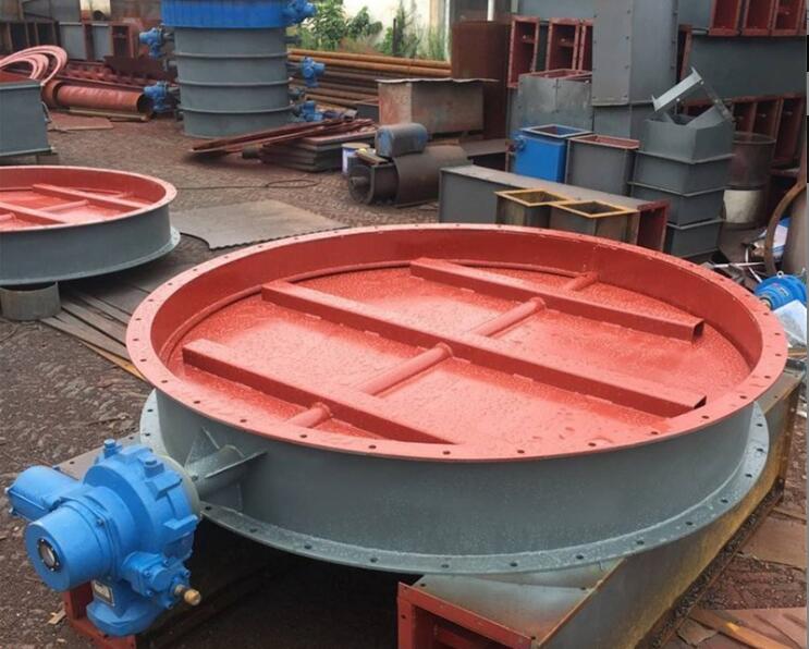 dn2000大口径铸钢透风电动蝶阀