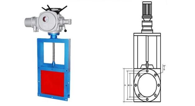 电动方形闸板阀怎样装置、结构图