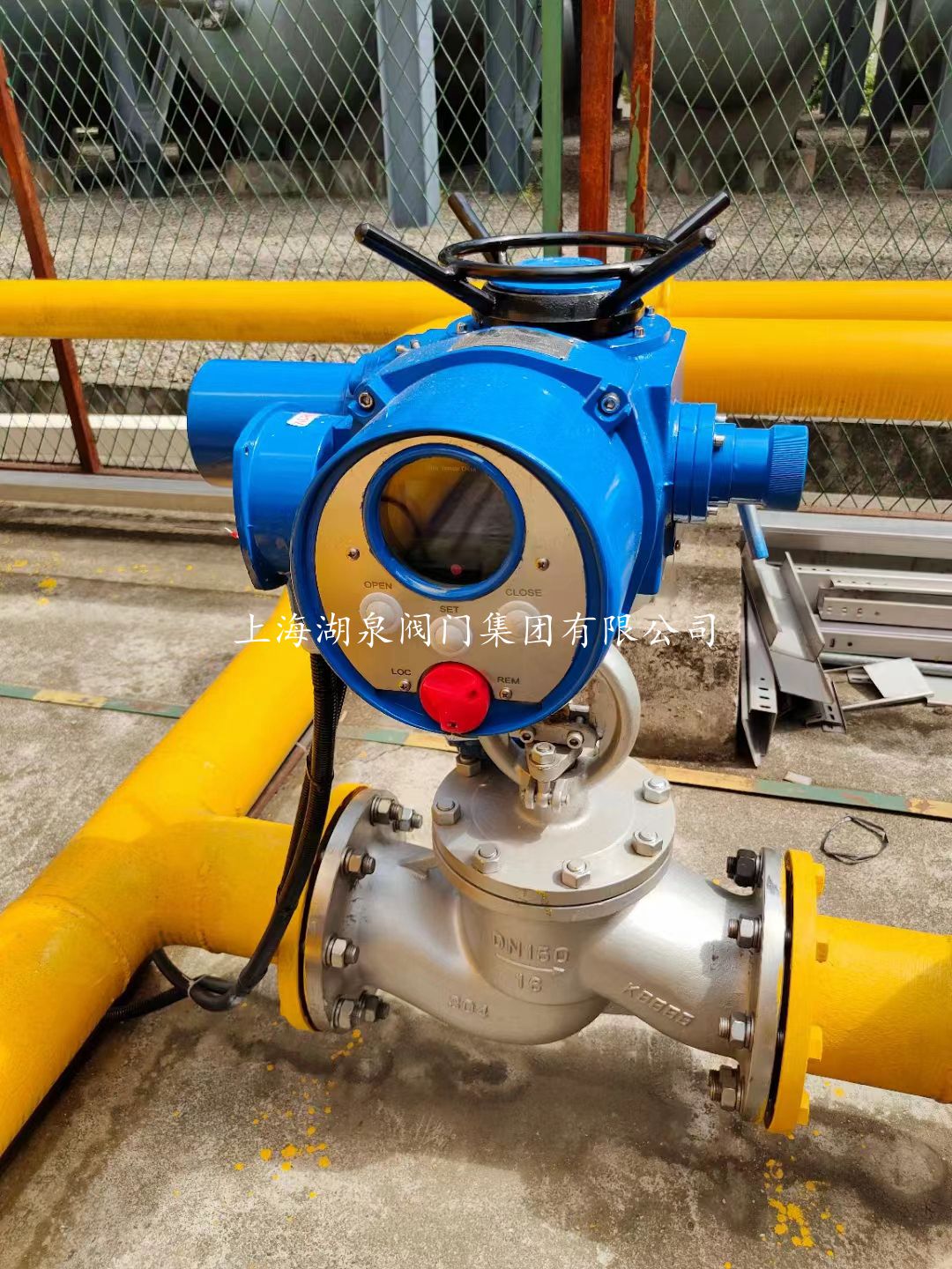 电动阻止阀j941h-16c DN150装置使用现场案例